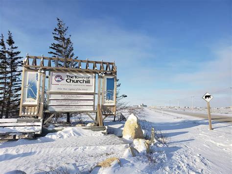 the town of churchill in manitoba canada